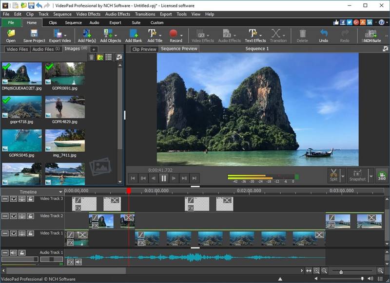 VideoPad Video Editor video editing software free