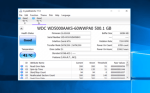 crystaldiskinfo check smart status