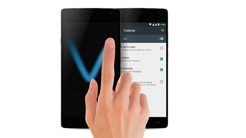 Use a gesture Turn on Flashlight