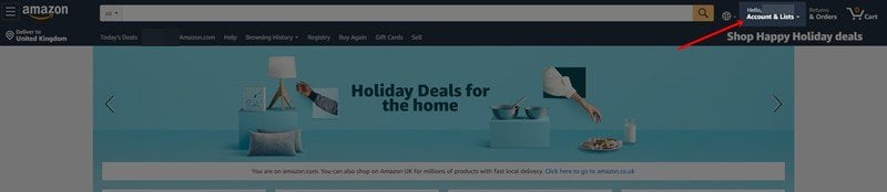 How to Check Amazon Gift Card Balance on desktop 1