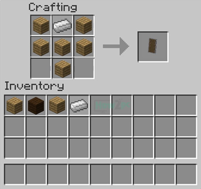 Inserting Items in Crafting Table