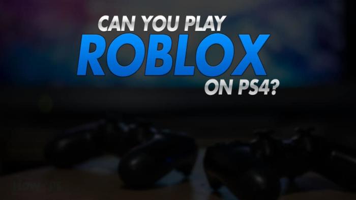 can you play roblox on ps4 with 2 controllers