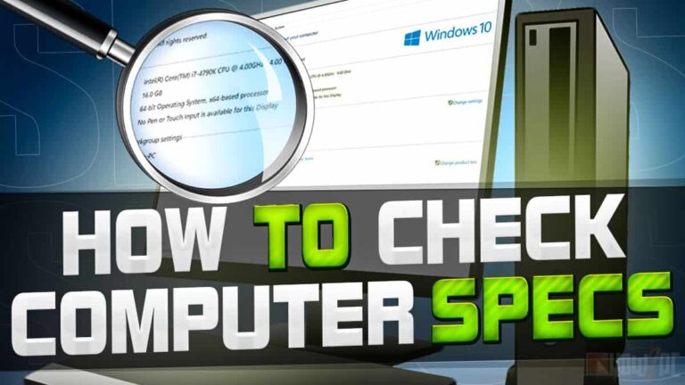 How to Check Computer Specs (CPU, GPU, Motherboard, and RAM)