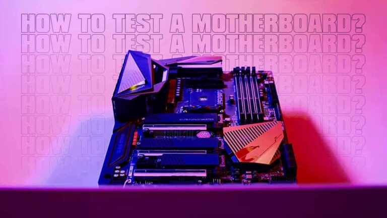 How to Test a Motherboard