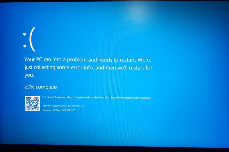 Blue Screen of death