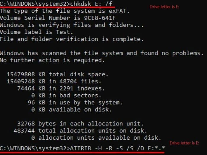 Using the Command Prompt to Recover Data From USB Flash Drives