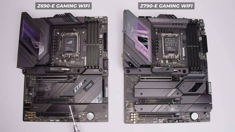 comparison of Z790 and Z690 motherboards